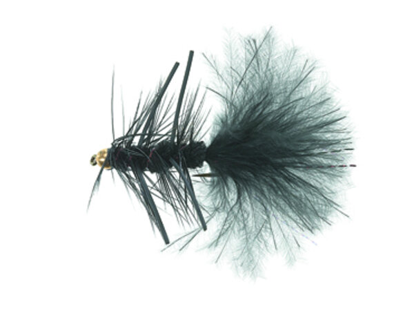 B.H. Rubber Leg Woolly Black Daiichi 1720 #8